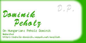 dominik peholz business card